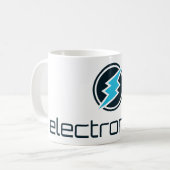Electroneum (ETN) Logo Kaffeetasse (Vorderseite Links)