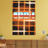 Electronic 1984 Cartoon Poster. Leinwanddruck (Insitu (Wohnzimmer))