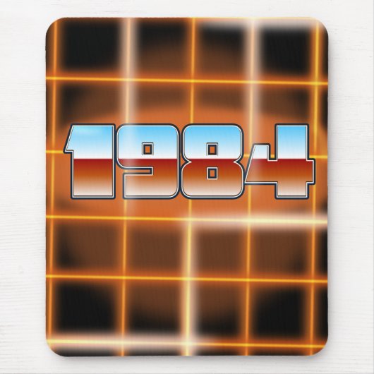 Electronic 1984 Cartoon Poster. Mousepad (Vorne)