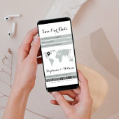 Electronic Boarding Pass Zielort Grün Save The Date