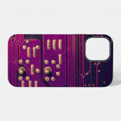 Electronic circuit board abstract background. comp iPhone hülle (Rückseite (Horizontal))