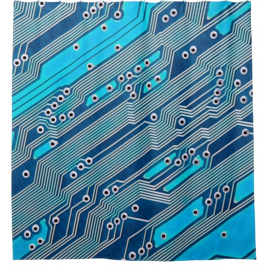 Electronic circuit board close up. circuit,board,b duschvorhang (Vorderseite)