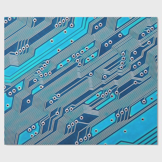 Electronic circuit board close up. circuit,board,b geschenkpapier (Flach)