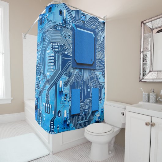 Electronic circuit board close up. circuit,board,s duschvorhang (Beispiel)