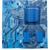 Electronic circuit board close up. circuit,board,s duschvorhang (Vorderseite)