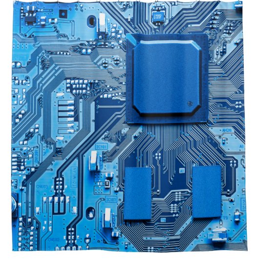 Electronic circuit board close up. circuit,board,s duschvorhang (Vorderseite)