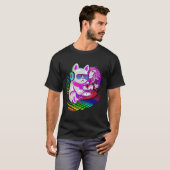Electronic Dance Music Cat Dj T-Shirt (Vorne ganz)