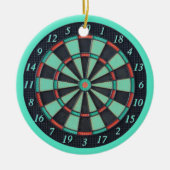 Electronic Dart Board Keramik Ornament (Vorne)