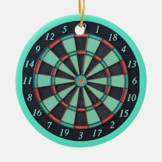 Electronic Dart Board Keramik Ornament (Vorne)