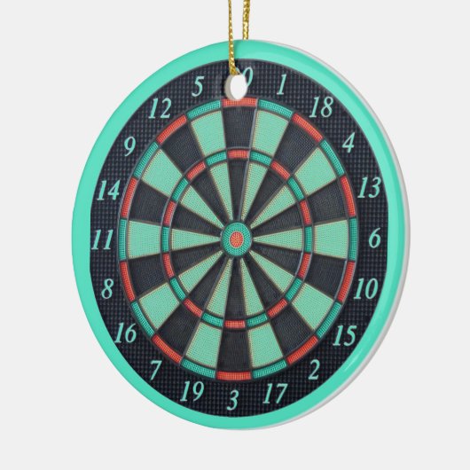 Electronic Dart Board Keramik Ornament (Links)