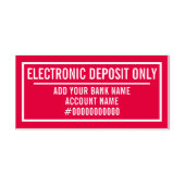 Electronic Deposit Only Permastempel (Design)