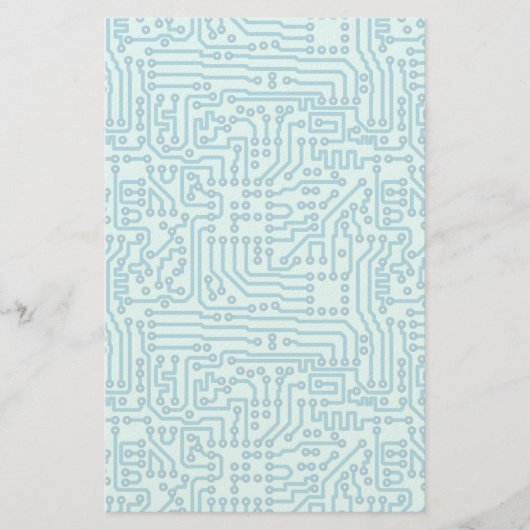 Electronic Digital Circuit Board Briefpapier (Vorderseite)