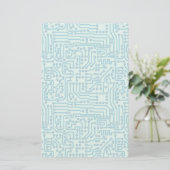 Electronic Digital Circuit Board Briefpapier (Stehend Vorderseite)