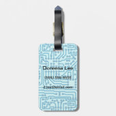 Electronic Digital Circuit Board Gepäckanhänger (Rückseite vertikal)