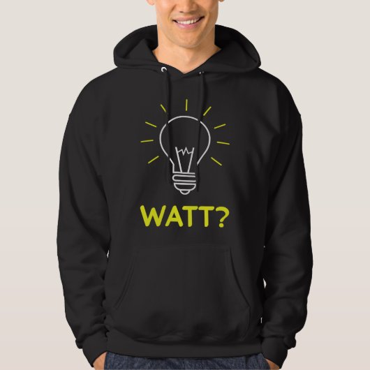 Electronic Electric Nerd Work Saying Hoodie (Vorderseite)