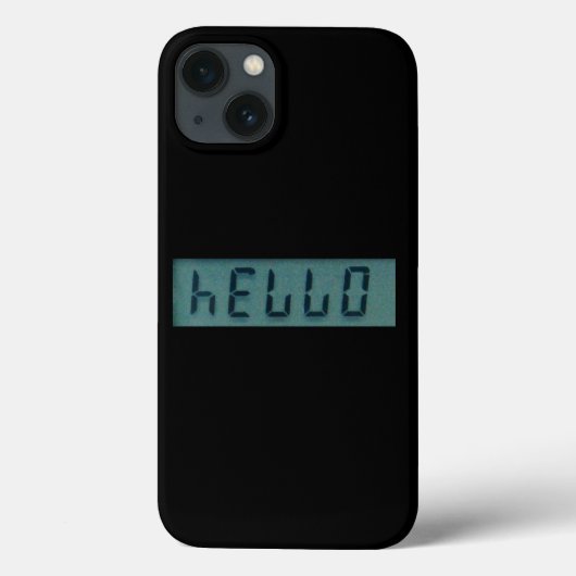 Electronic Hello Display Message Case-Mate iPhone Hülle (Rückseite)