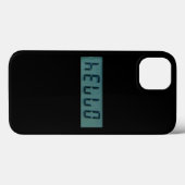 Electronic Hello Display Message Case-Mate iPhone Hülle (Rückseite (Horizontal))