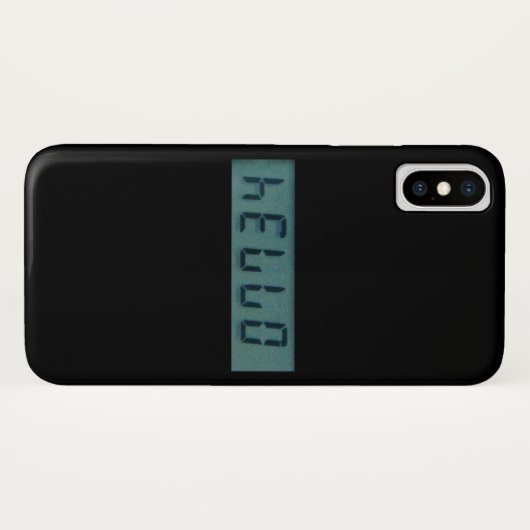 Electronic Hello Display Message Case-Mate iPhone Hülle (Rückseite (Horizontal))