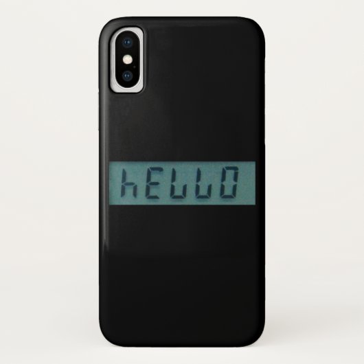Electronic Hello Display Message Case-Mate iPhone Hülle (Rückseite)