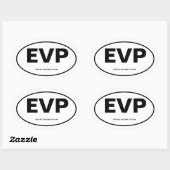 Electronic Voice Phenomona Ovaler Aufkleber (Blatt)