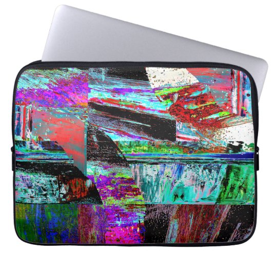 Electronics Bag – Neon Pulse Laptopschutzhülle (Vorderseite)