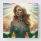 Electronics Bag Quadratische Wanduhr (Vorderseite)