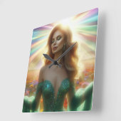 Electronics Bag Quadratische Wanduhr (Winkel)