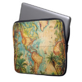 Electronics Bag-Vintage Atlas Collection  Laptopschutzhülle (Vorderseite Links)