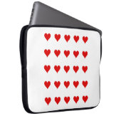 Electronics Bag with hearts. Laptopschutzhülle (Vorne Rechts)