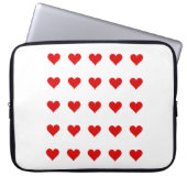 Electronics Bag with hearts. Laptopschutzhülle (Vorderseite)