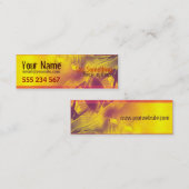 electrozArt #001 Profil-Visitenkarte Mini Visitenkarte (Vorne/Hinten)