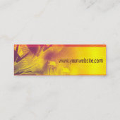 electrozArt #001 Profil-Visitenkarte Mini Visitenkarte (Rückseite)