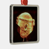 Electrum-Sturzhelm von König Mes-Kalem-Graben Silbernes Ornament (Rechts)