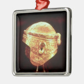 Electrum-Sturzhelm von König Mes-Kalem-Graben Silbernes Ornament (Links)