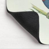 Electus Papagei, auf einem Bambusschoß Mousepad (Ecke)