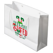 Eled Up  Große Geschenktüte (Vorderseite Schrägansicht)