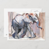 Elefant 2012 postkarte (Vorne/Hinten)