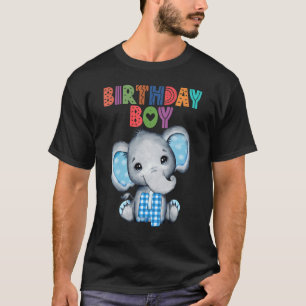 Elefant 4. Geburtstag Junge Kinder 4 Jahre alter E T-Shirt