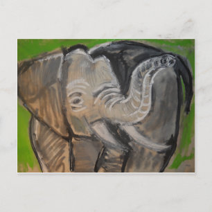 Elefant#7 Postkarte