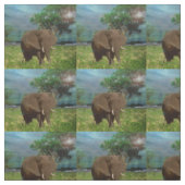 Elefant A Tag In Afrika, Stoff (Muster)