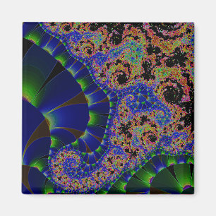 "Elefant" ~ abstrakten Kunst-Druck spähend Magnet