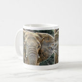 Elefant - afrikanischer Elefant-Tasse Kaffeetasse (Vorderseite Links)