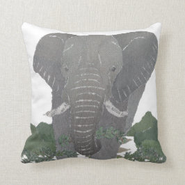 Elefant, afrikanisches Tier Kissen