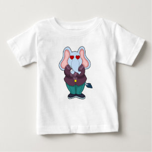 Elefant als Bräutigam mit Anzug.PNG Baby T-shirt