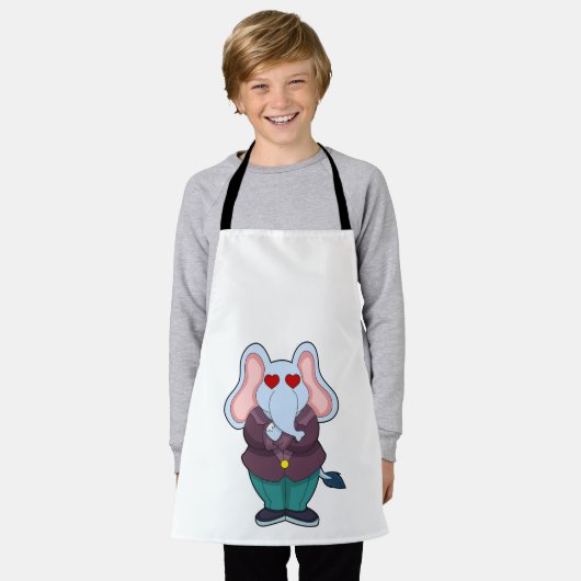 Elefant als Bräutigam mit Anzug.PNG Schürze (Getragen)