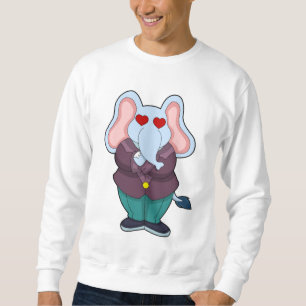 Elefant als Bräutigam mit Anzug.PNG Sweatshirt