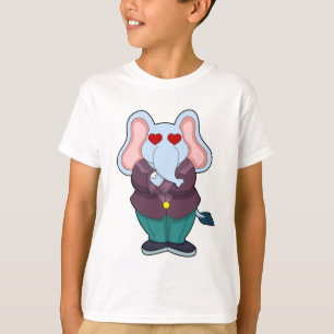Elefant als Bräutigam mit Anzug.PNG T-Shirt