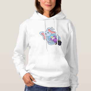 Elefant als Fahrrad mit Motorrad.PNG Hoodie