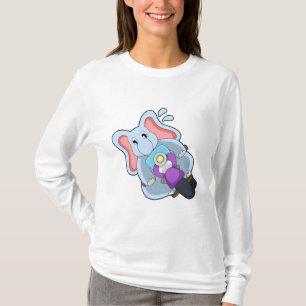 Elefant als Fahrrad mit Motorrad.PNG T-Shirt