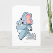 Elefant als Läufer Karte (Rückseite)